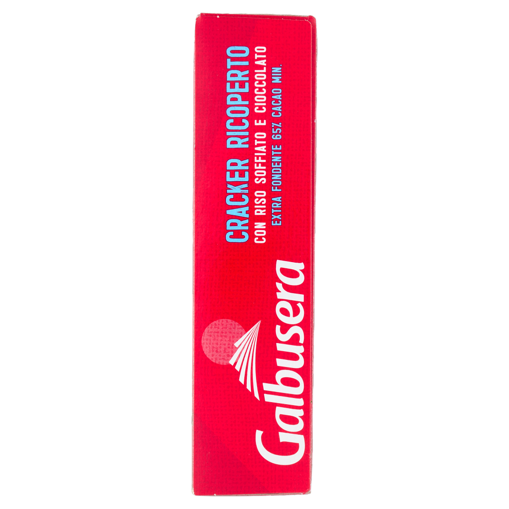 Galbusera Cracker Ricoperto con Riso Soffiato e Cioccolato Extra Fondente 5 x 30 g
