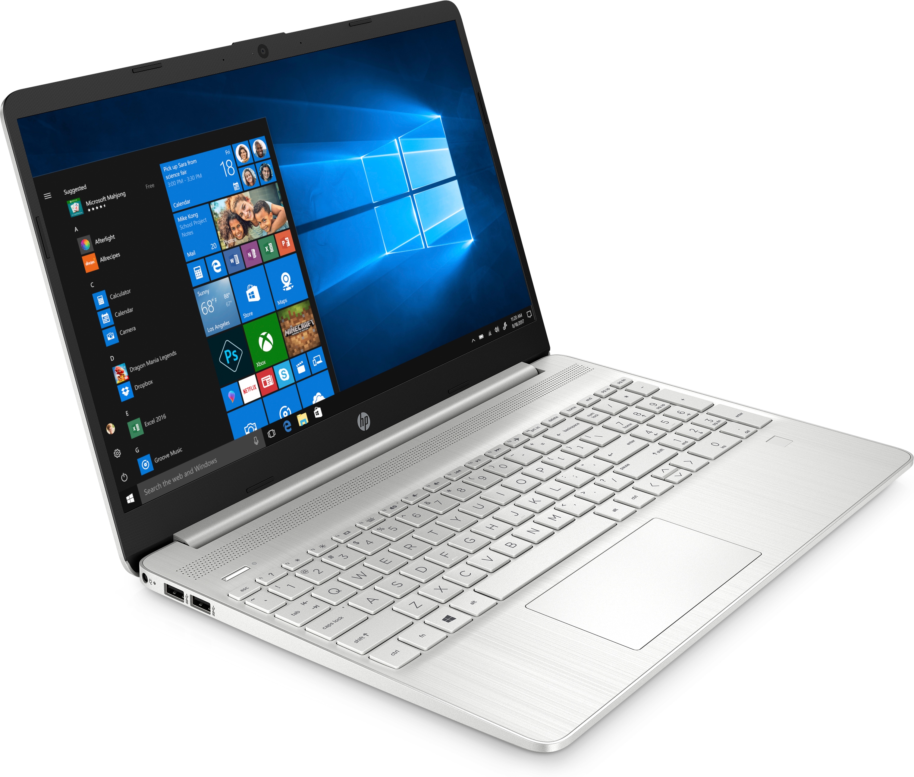 HP 15s-fq1076nl Intel&reg; Core&trade; i5 i5-1035G1 Computer portatile 39,6 cm (15.6") Full HD 8 GB DDR4-SDRAM 256 GB SSD Wi-Fi 5 (802.11ac) Windows 10 Home Argento