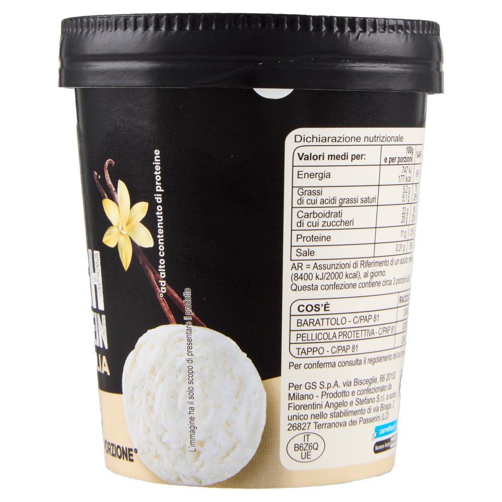 Carrefour Sensation High Protein Gelato Vaniglia 320 g