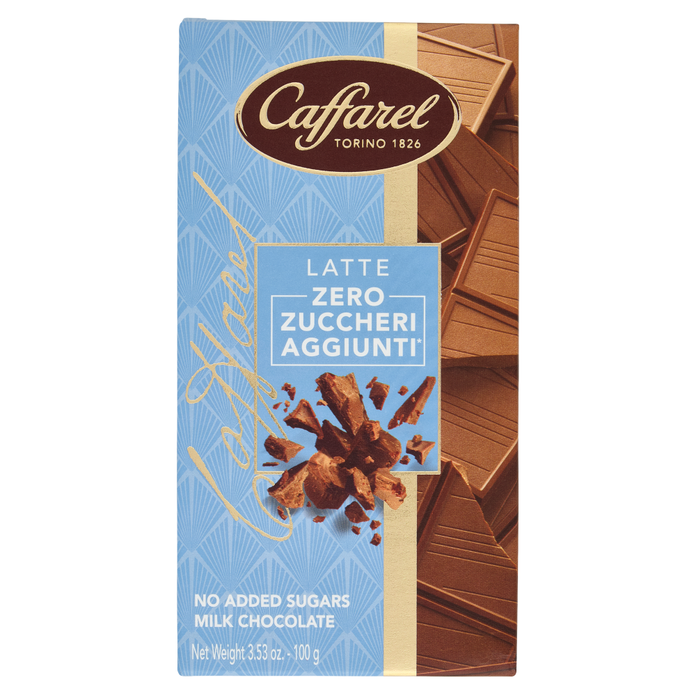 Caffarel Tavoletta Cioccolato al latte senza zucchero 100 g