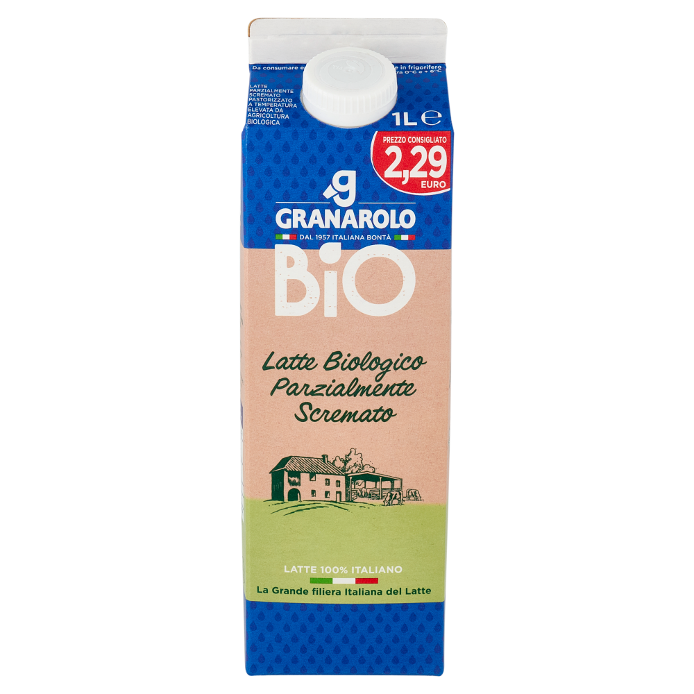 Granarolo Bio Latte Biologico Parzialmente Scremato 1 L
