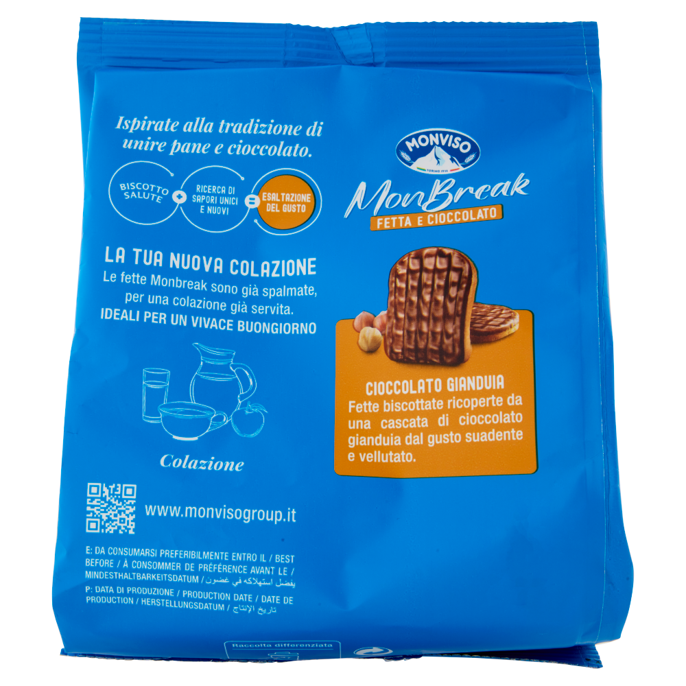 Monviso Monbreak Gianduia Fette biscottate 90 g	