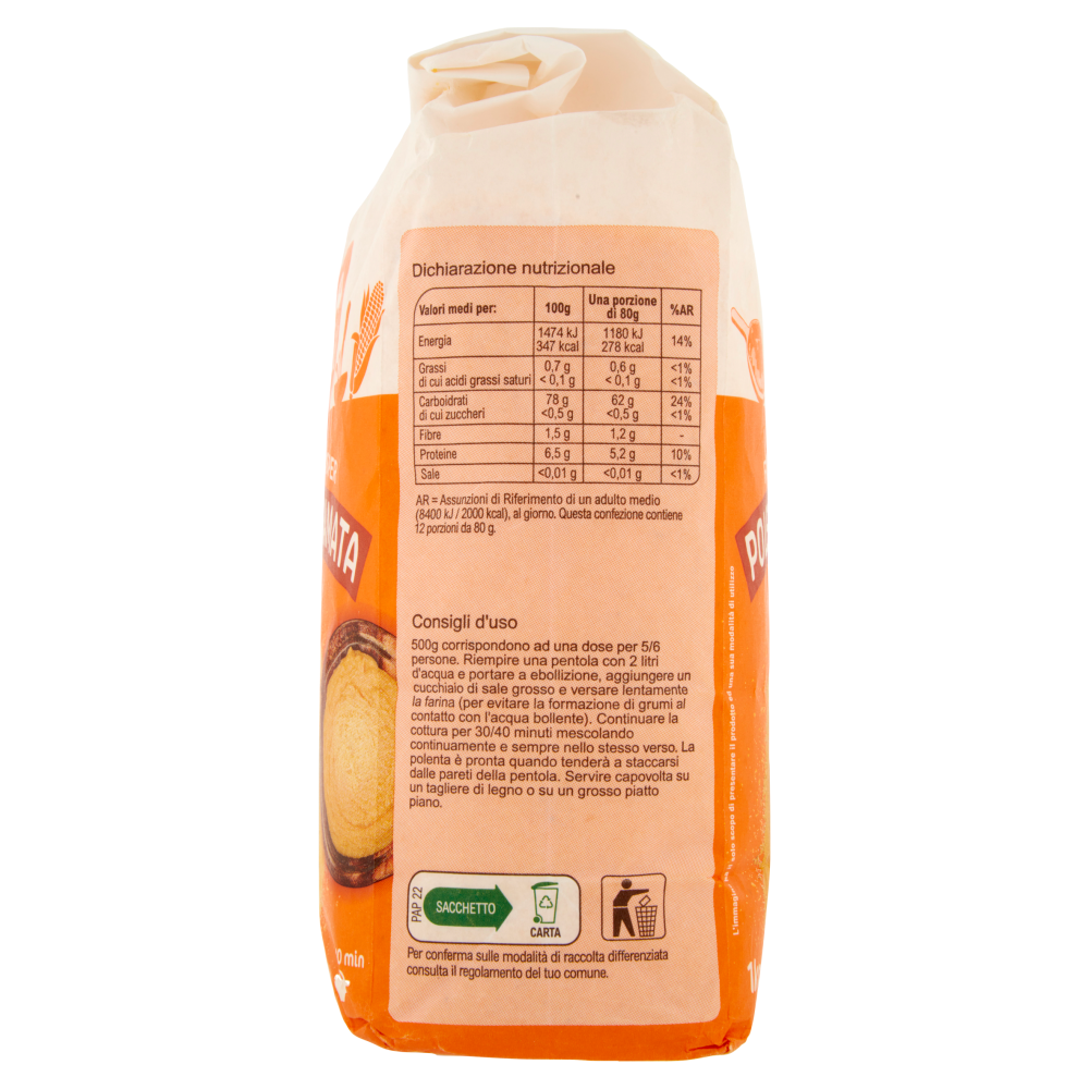 Carrefour Classic Farina di Mais per Polenta Bramata 1 Kg