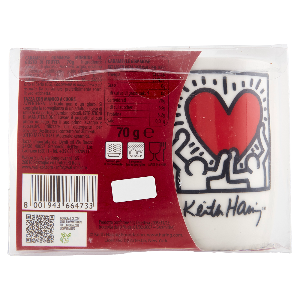 Walcor Tazza con Caramelle Gommose Keith Haring 70 g