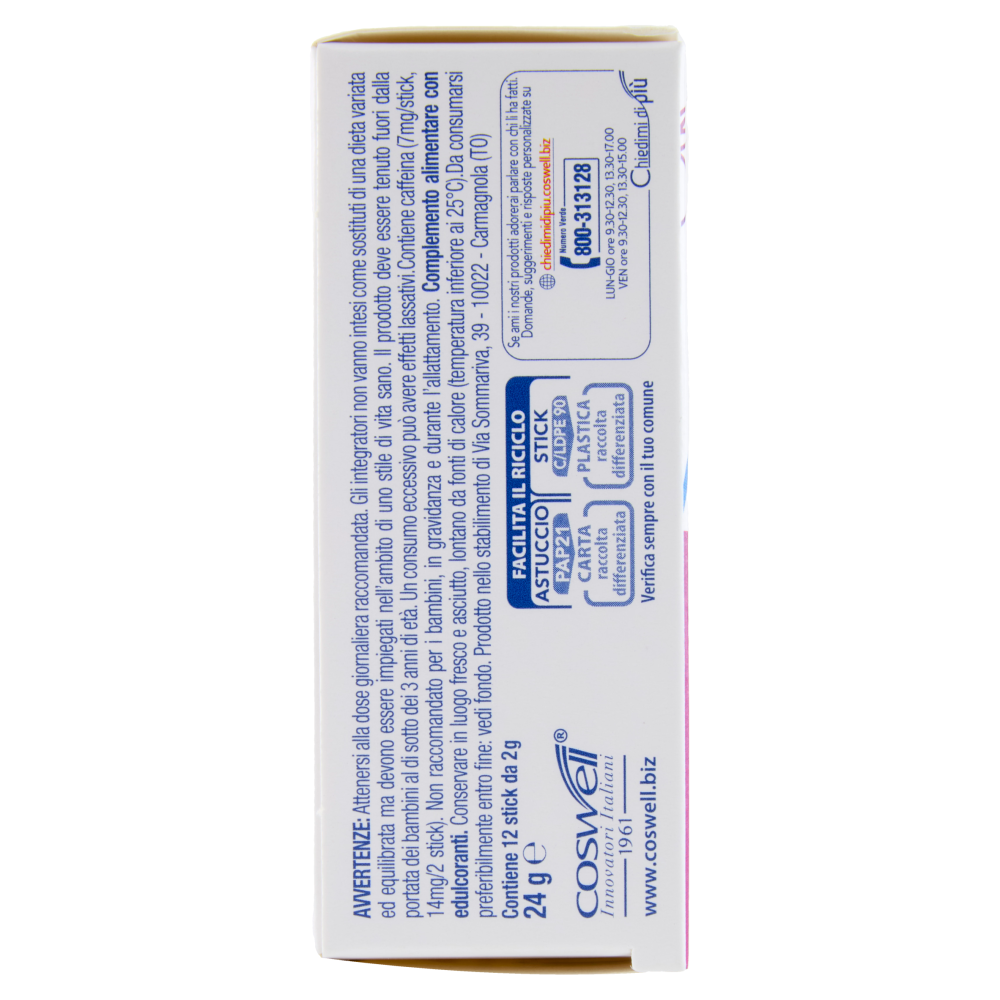 L'Angelica Waterstick Frutti Rossi Energy 12 x 2 g