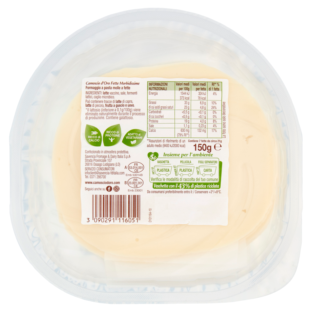 Camoscio d'Oro Fette Morbidissime 150 g