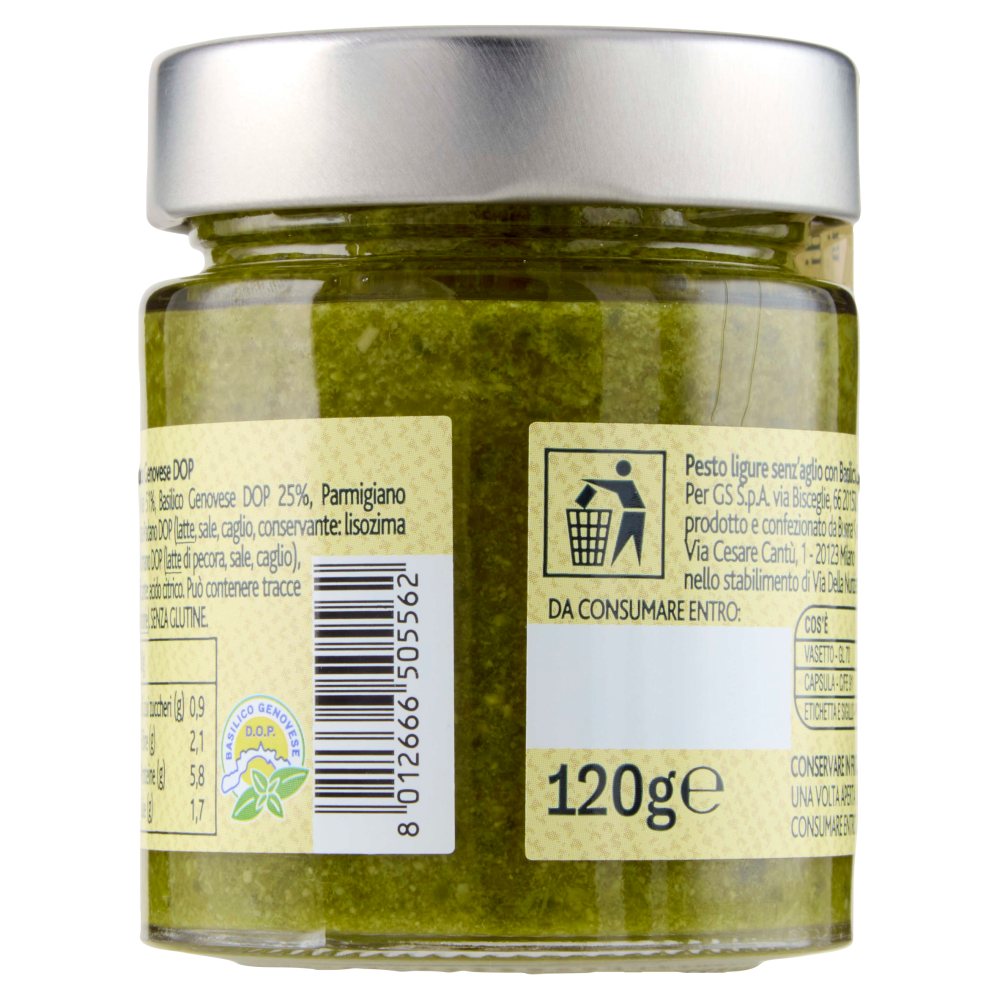 Terre d'Italia Pesto della Liguria senz'aglio 120 g