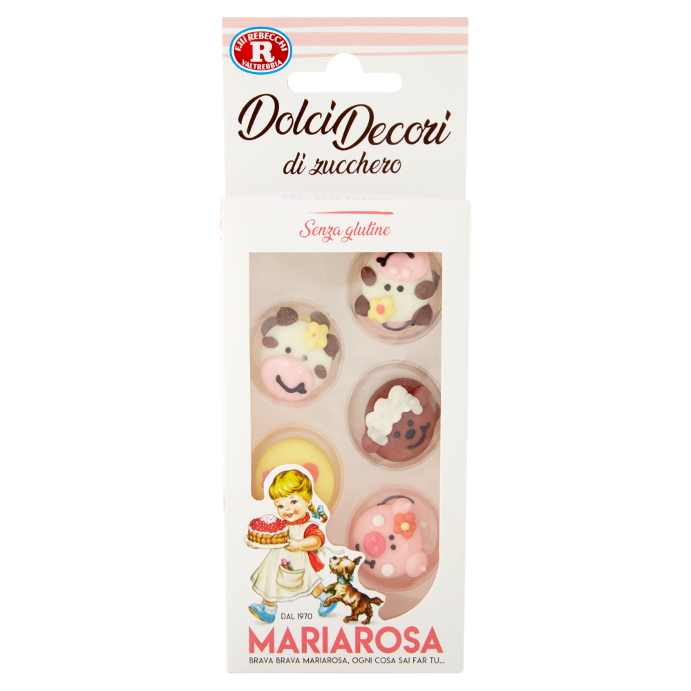 Mariarosa Dolci Decori di zucchero 12 Decori 10 g