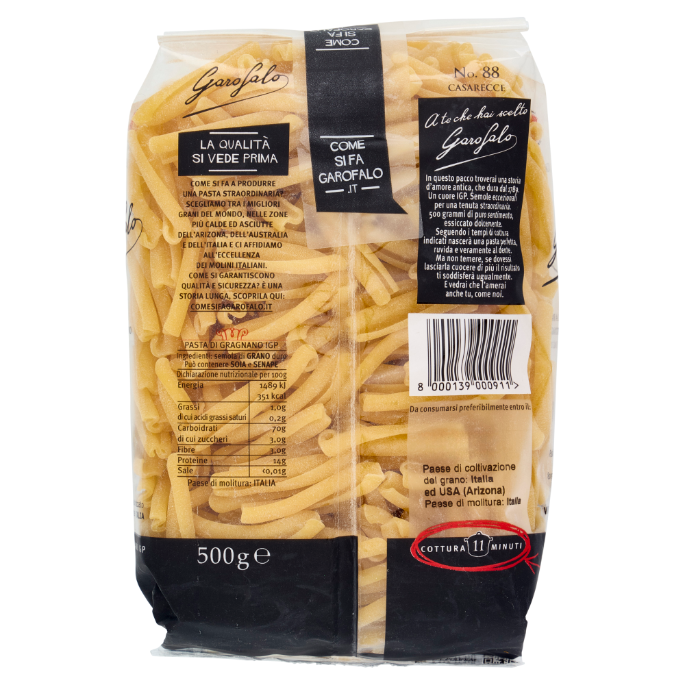 Garofalo Casarecce 88 Pasta di Gragnano IGP 500 g