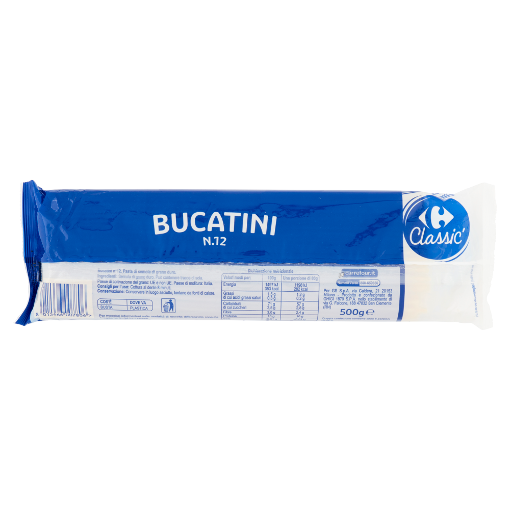 Carrefour Classic Bucatini N.12 500 g
