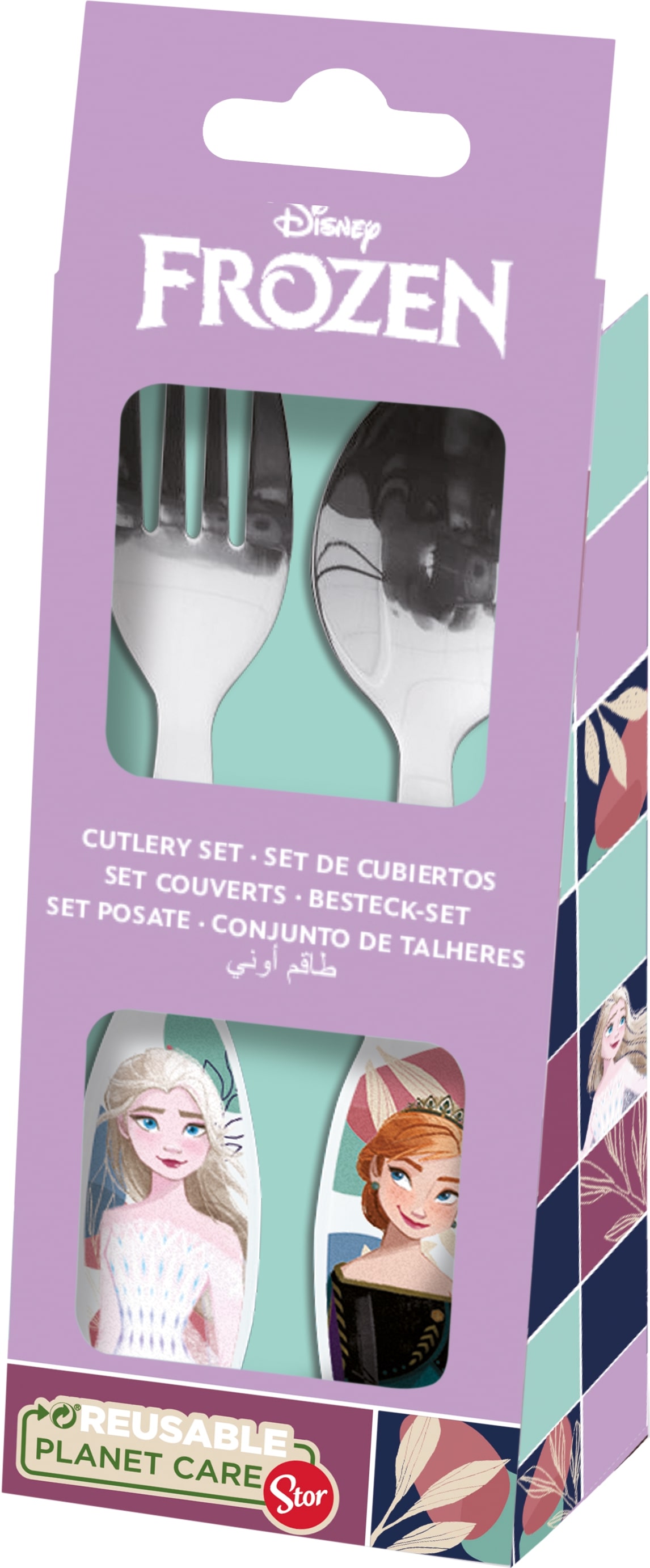 Set posate in acciaio Frozen