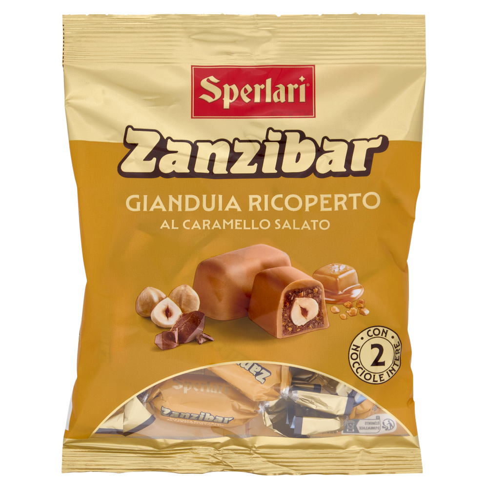 Sperlari Zanzibar Gianduia Ricoperto al Caramello Salato 117 g