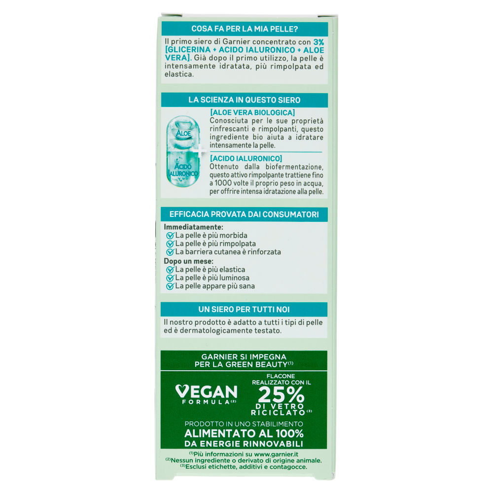 Garnier SkinActive Hyaluronic Aloe Siero Rimpolpante, 30 ml