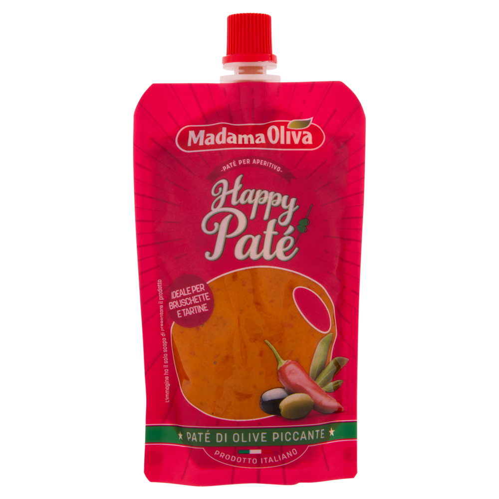 Madama Oliva Happy Paté Paté di Olive Piccante 110 g