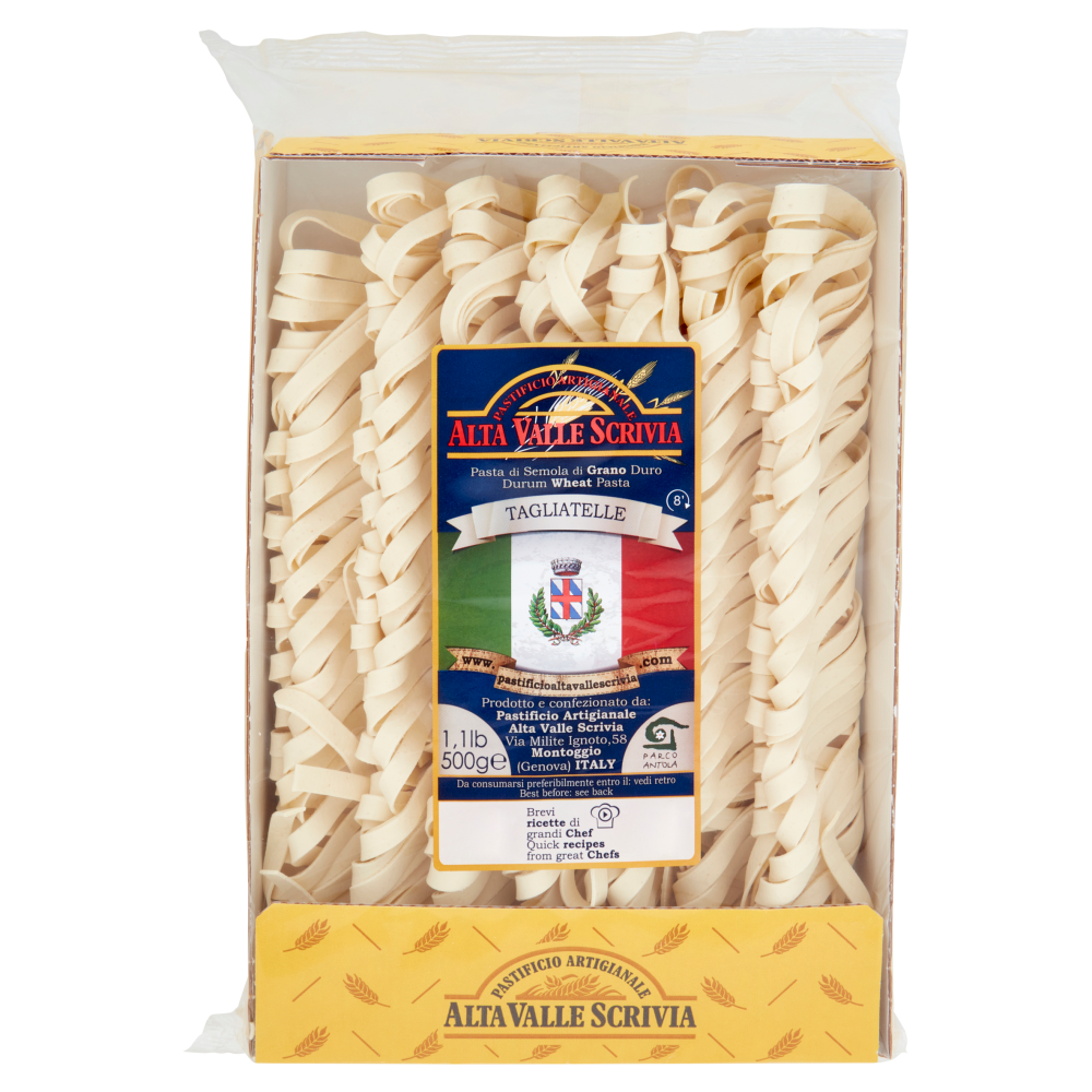 Pastificio Artigianale Alta Valle Scrivia Pasta di Semola di Grano Duro Tagliatelle 500 g