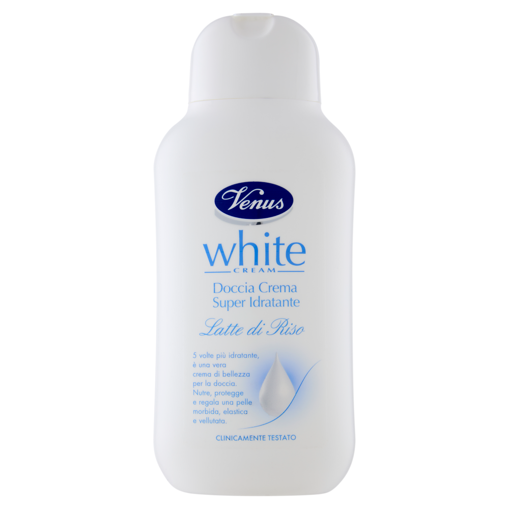 Venus White Cream Doccia Crema Super Idratante Latte di Riso 250 mL + 50 mL