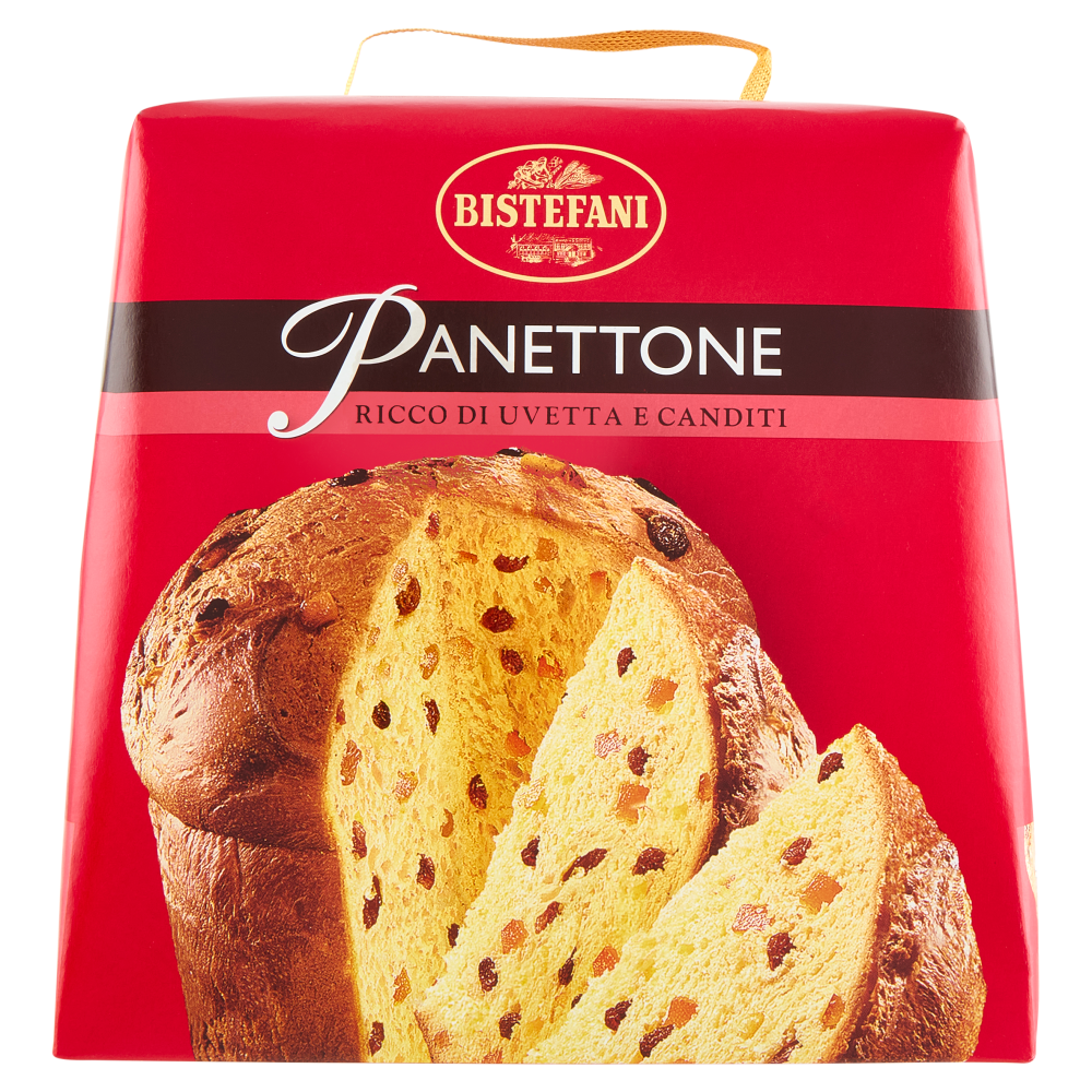 Bistefani Panettone Ricco di Uvetta e Canditi 700 g
