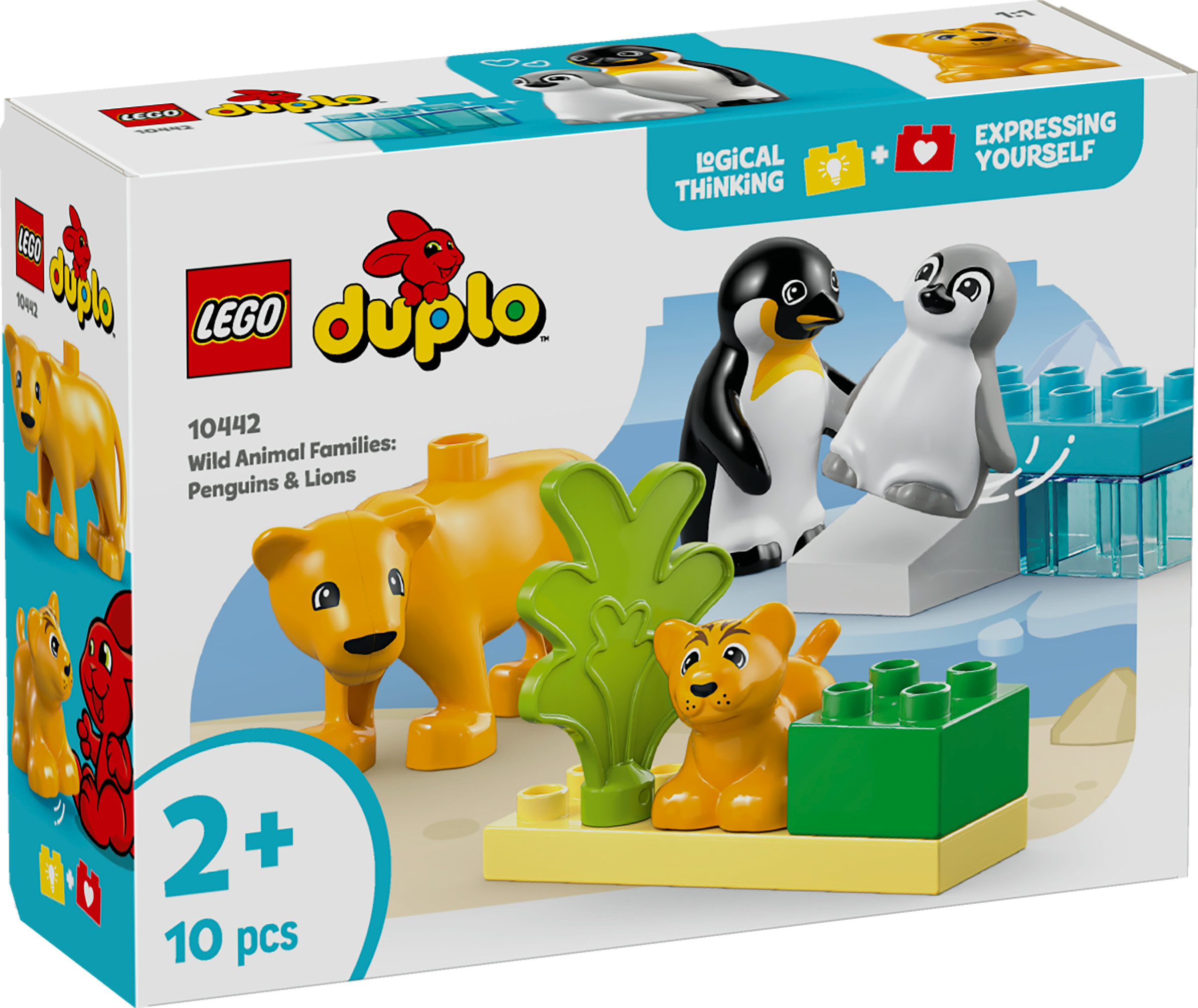 LEGO DUPLO Famiglie di animali: pinguini e leoni