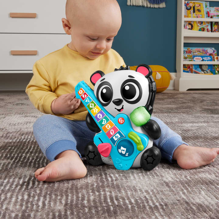 Fisher-Price Link Squad Animal Band Gina La Pandina Impariamo A Contare, Giocattolo Per L'Apprendimento Per Neonati Con Musica E Luci, Versione Italiana