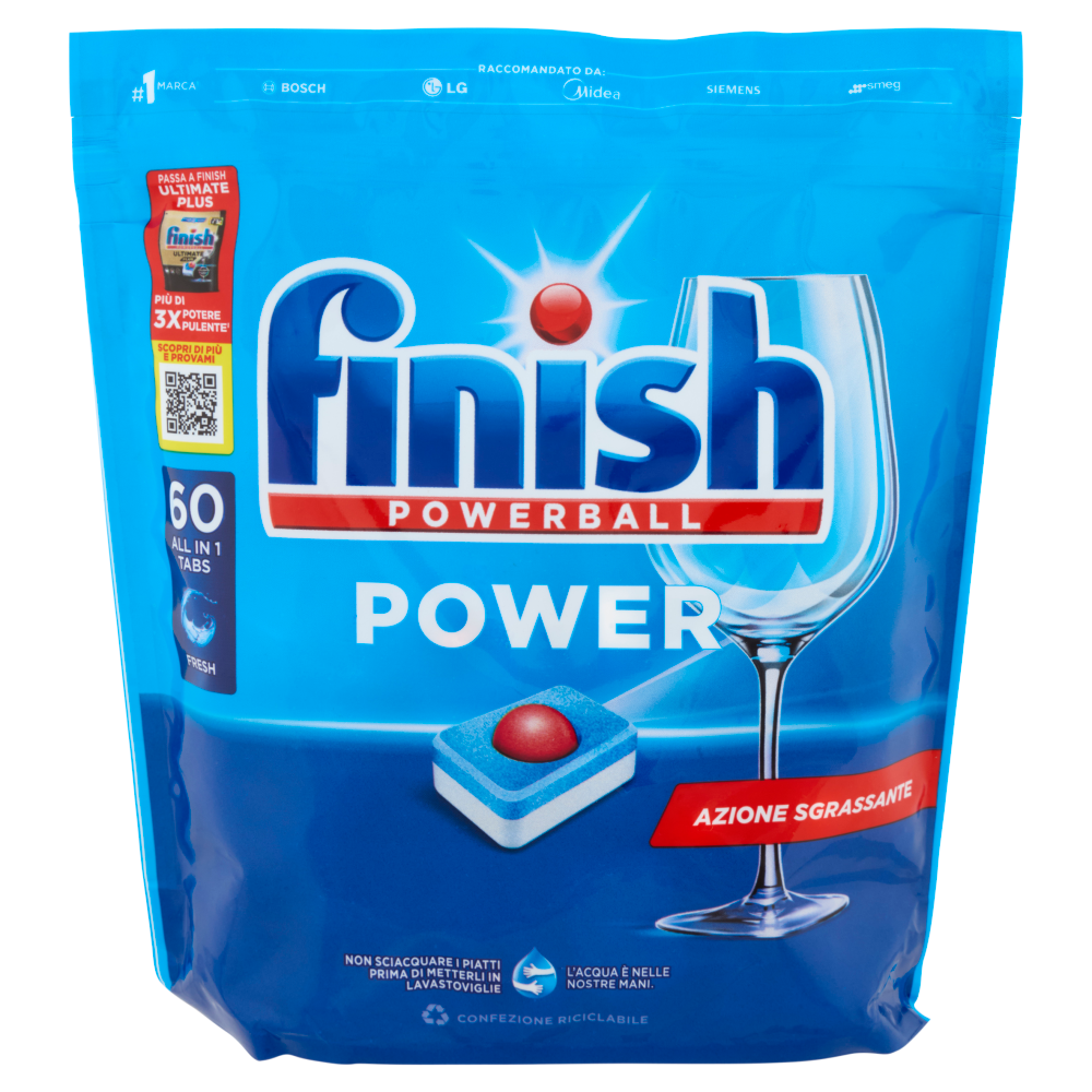 Finish Power Fresh pastiglie lavastoviglie 60 lavaggi 960 g
