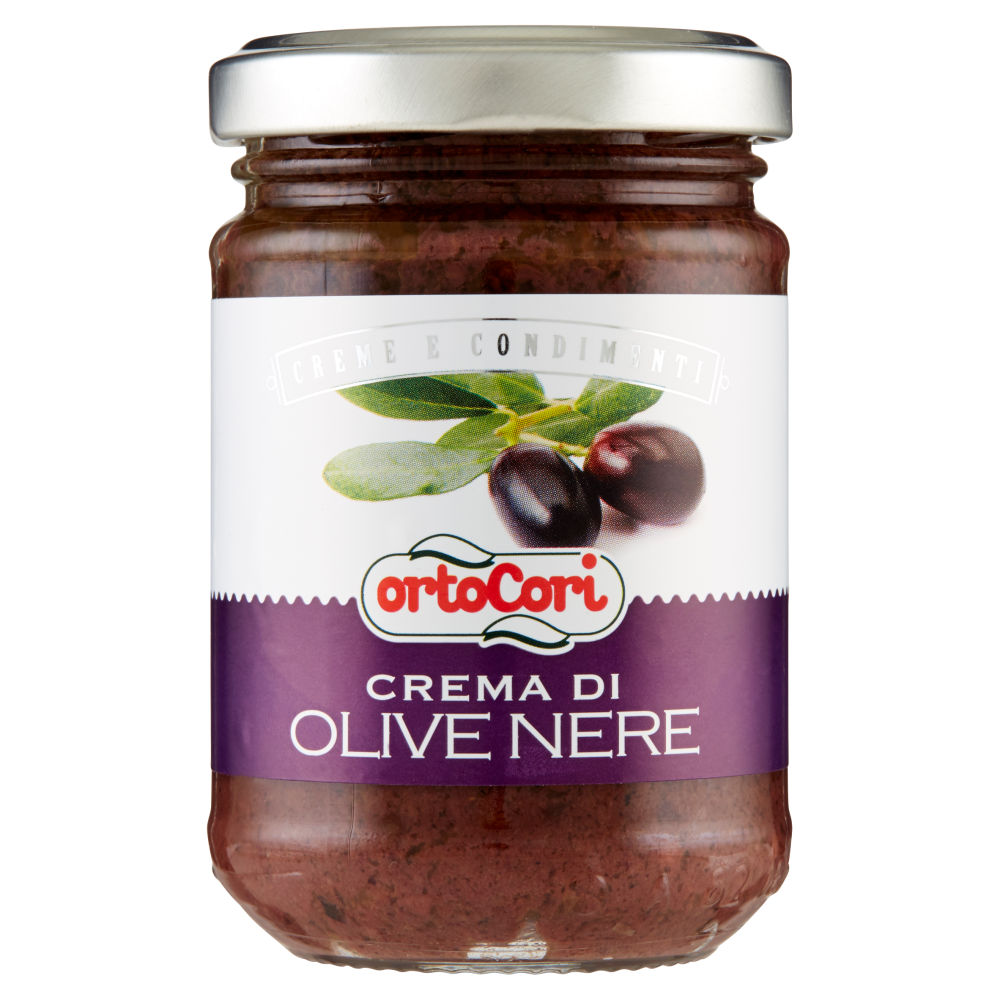 ortoCori Creme e Condimenti Crema di Olive Nere 130 g