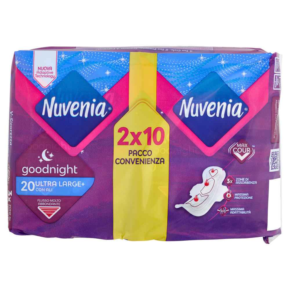Nuvenia goodnight Ultra Large+ con Ali 2 x 10 pz
