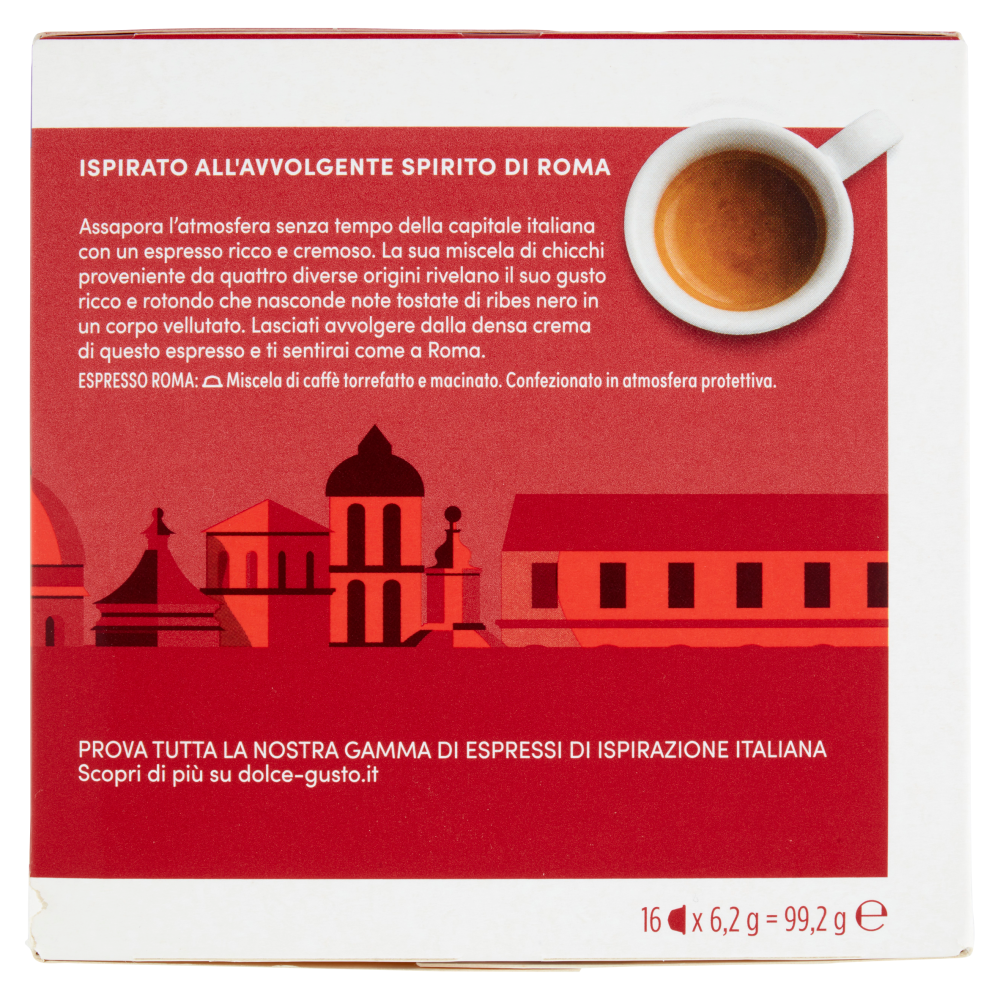 NESCAF&Eacute; DOLCE GUSTO Espresso Roma Caff&egrave; 16 Capsule 99,2 g
