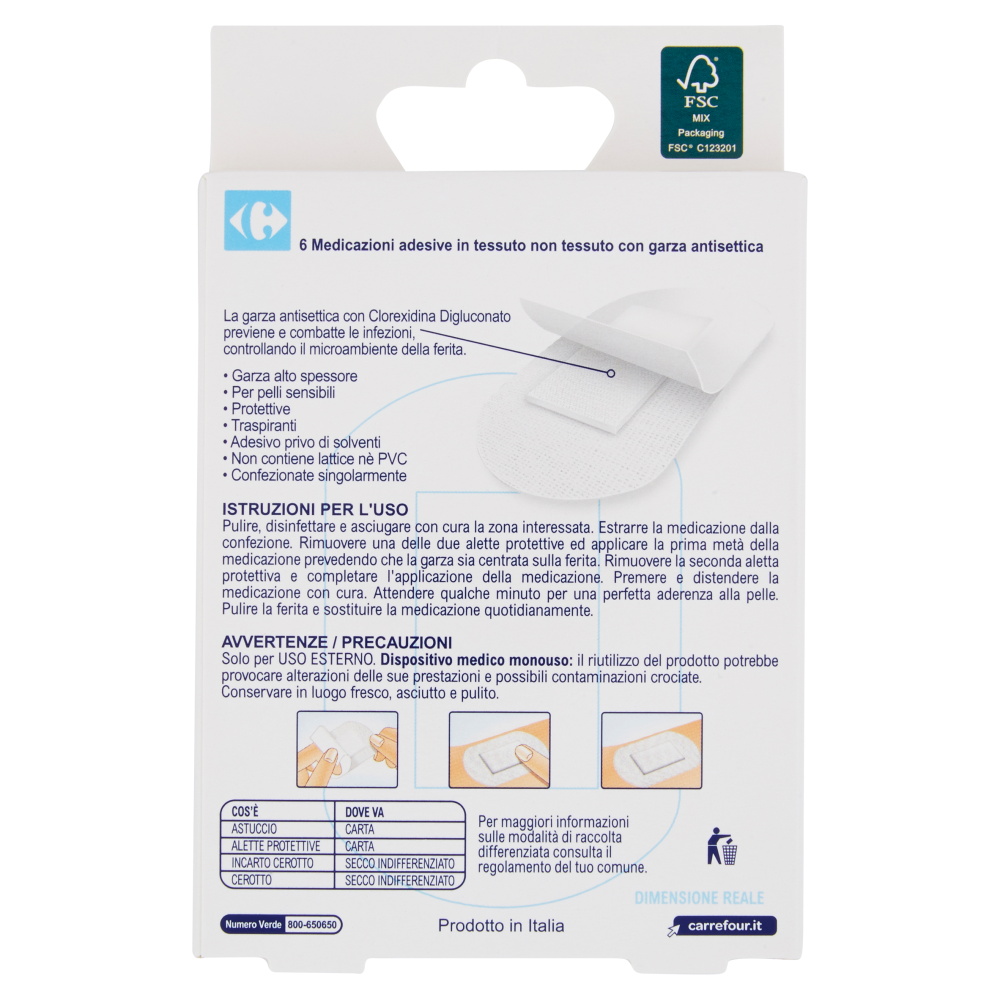 Carrefour Soft Medicazioni adesive XL 6 pz
