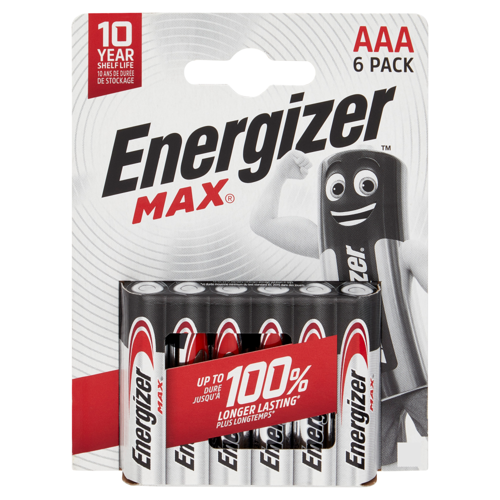 Energizer Max AAA  Alkaline 6 pz