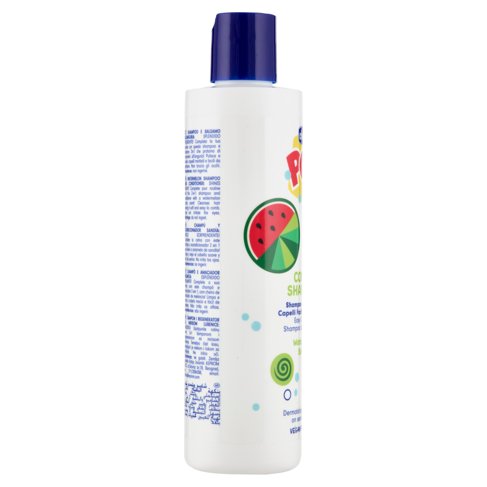 Chicco Pop Comby Shampoo & Balsamo Capelli Facili da Pettinare Watermelon Splash 250 mL