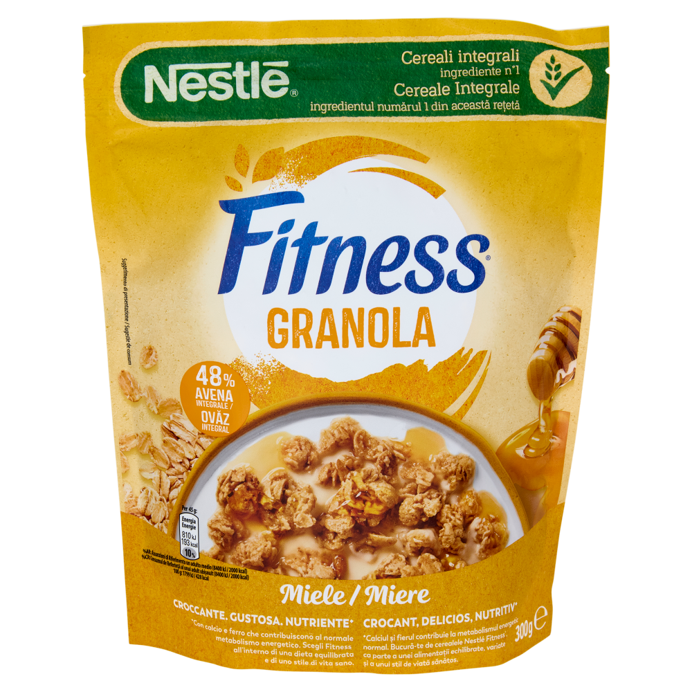 FITNESS Granola Miele con Avena e Cereali Integrali 300g