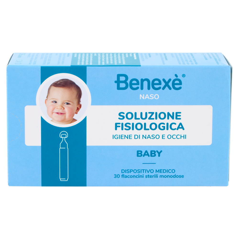 Benex&egrave; Naso Soluzione Fisiologica Igiene di Naso e Occhi Baby 30 x 5 ml