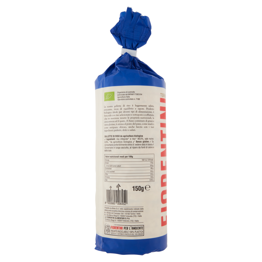 Fiorentini le Originali Gallette Bio di Riso 150 g