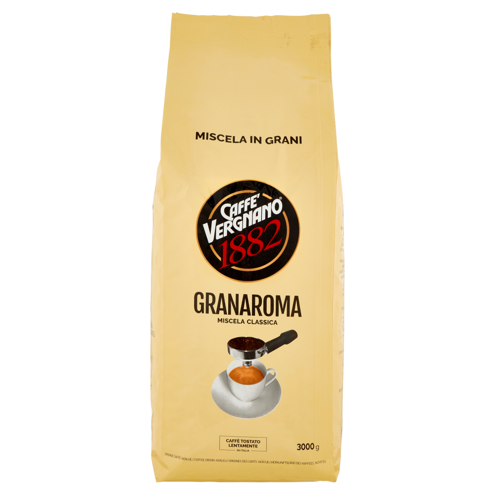 Caff&egrave; Vergnano 1882 Granaroma Miscela Classica Miscela in Grani 3000 g