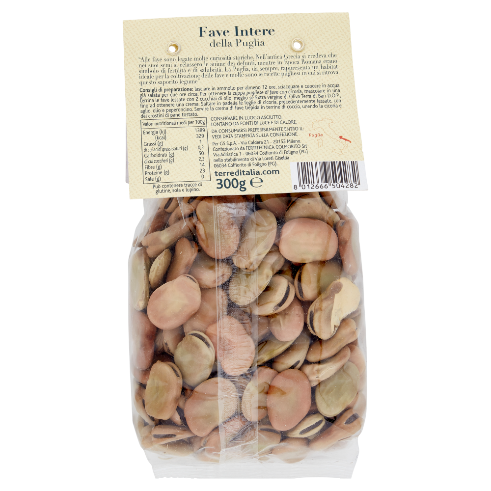 Terre d'Italia Fave Intere della Puglia 300 g