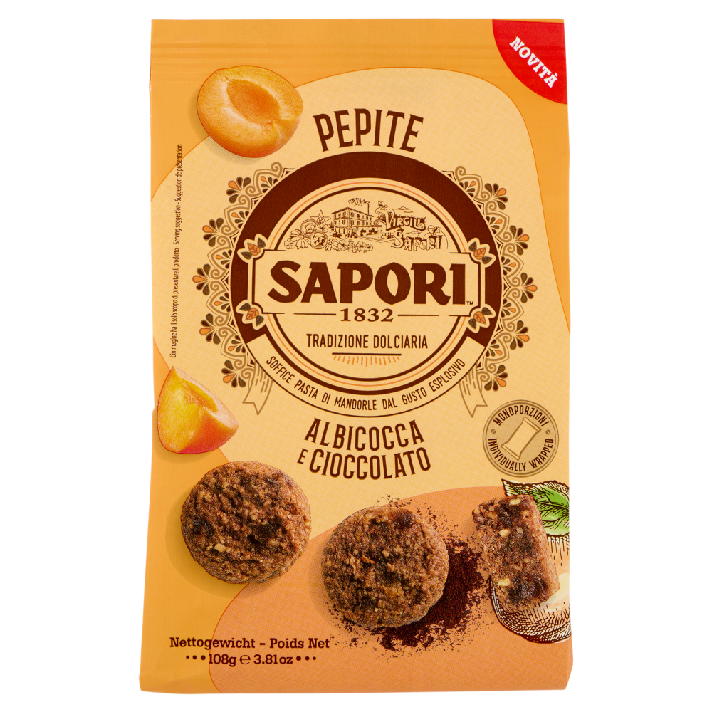 Sapori Pepite Albicocca e Cioccolato 108 g