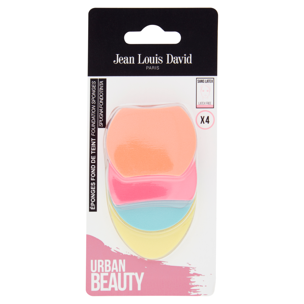 Jean Louis David Urban Beauty Spugna Fondotinta 4 pz