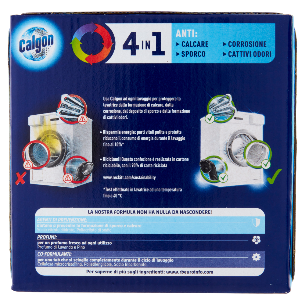 Calgon Power Tabs 4in1 Anticalcare lavatrice 15 Tabs 195 gr Carrefour