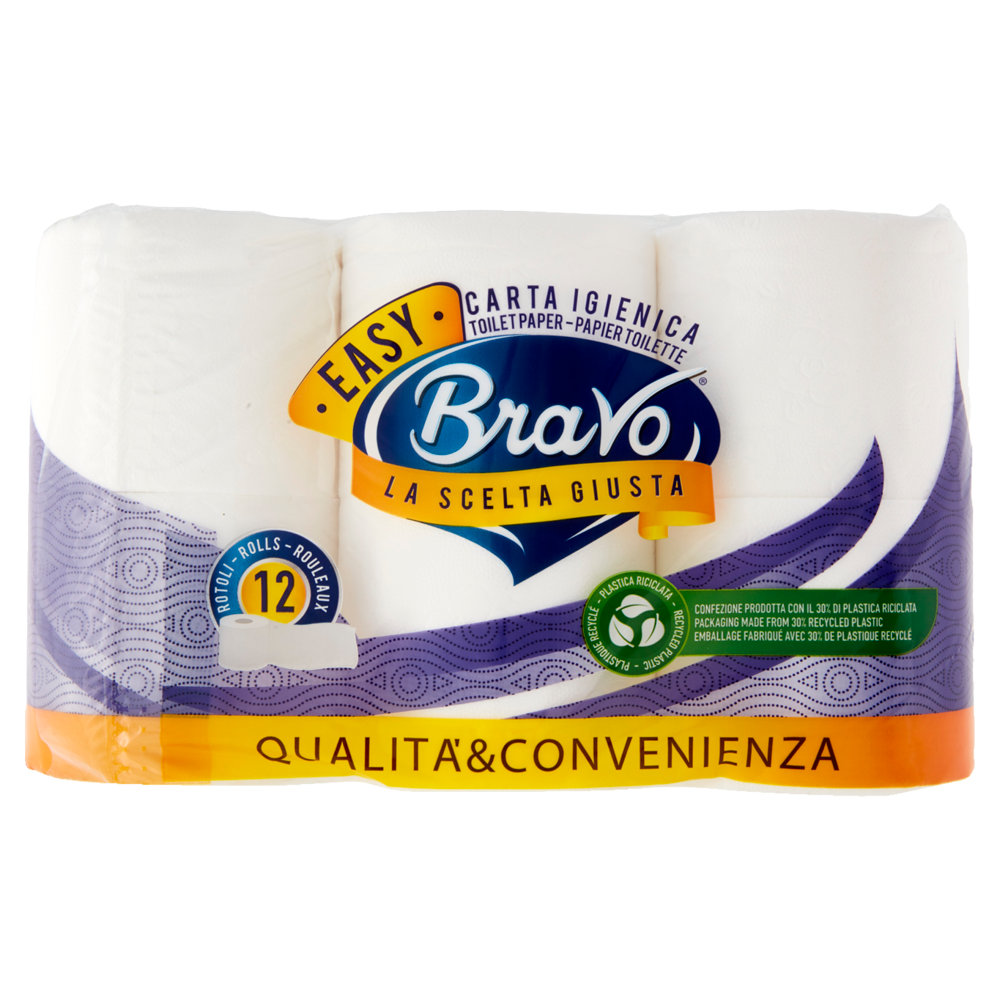 Bravo Easy Carta Igienica 12 pz