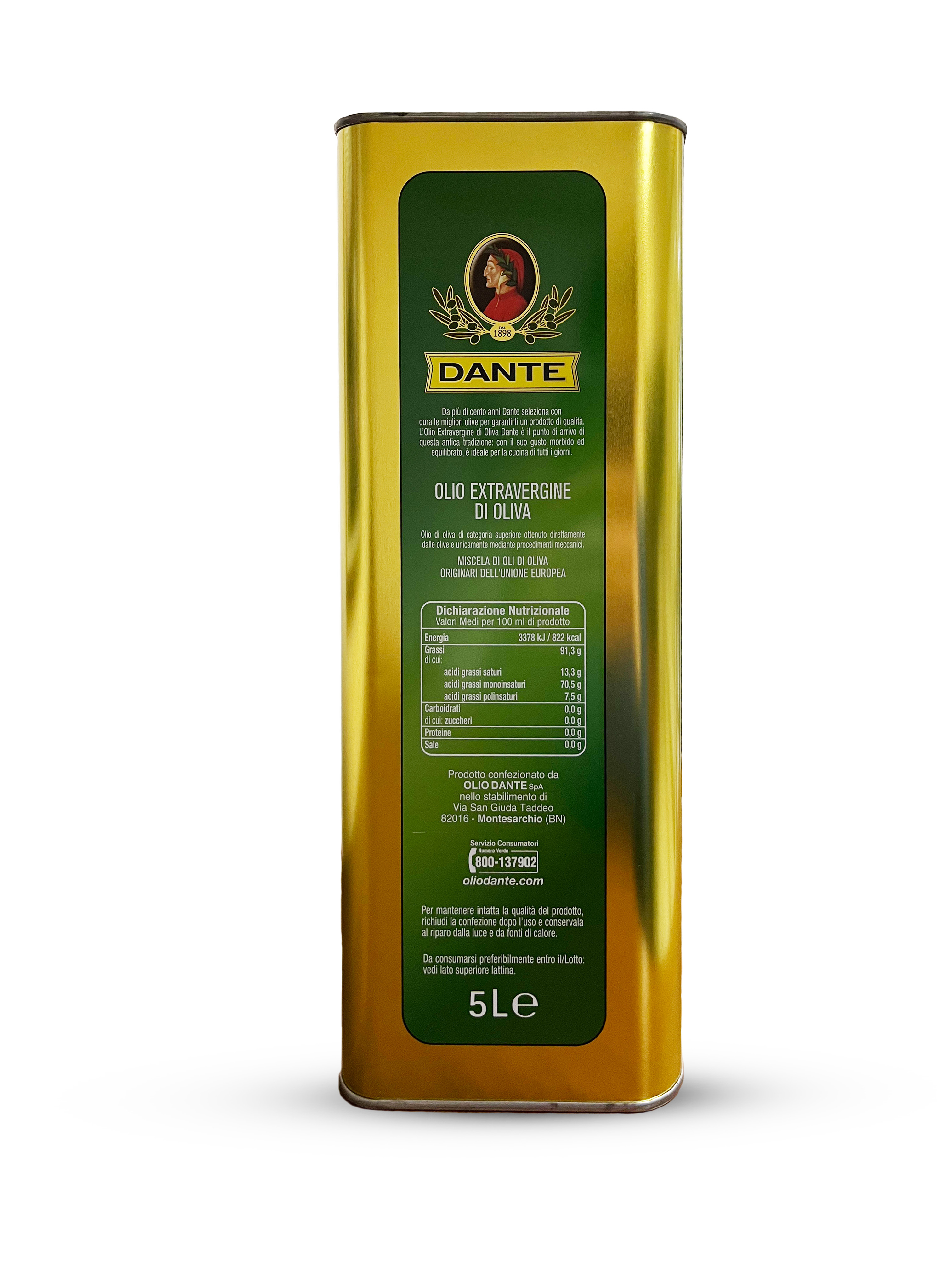 Dante Olio Extravergine di Oliva Terre Antiche 5 L