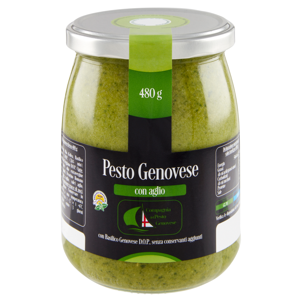Compagnia del Pesto Genovese Pesto Genovese con aglio 480 g