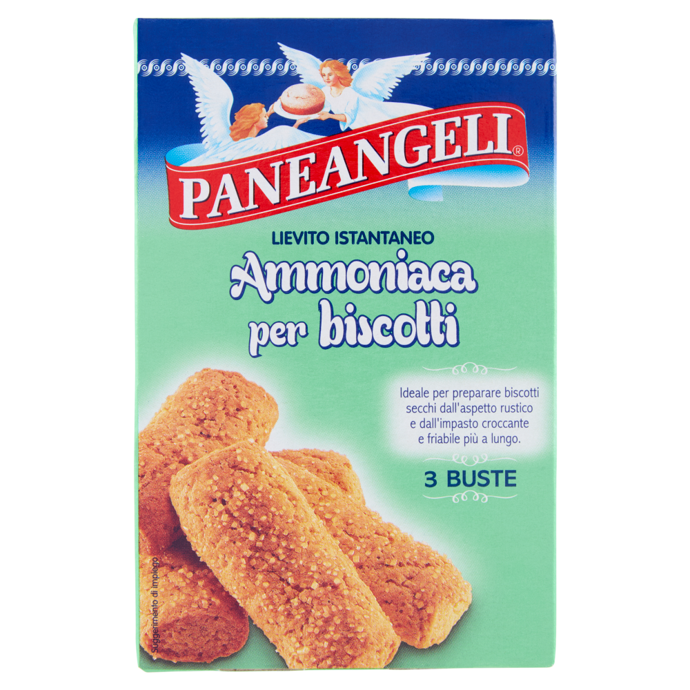 PANEANGELI Lievito Istantaneo Ammoniaca per biscotti 3 x 9 g