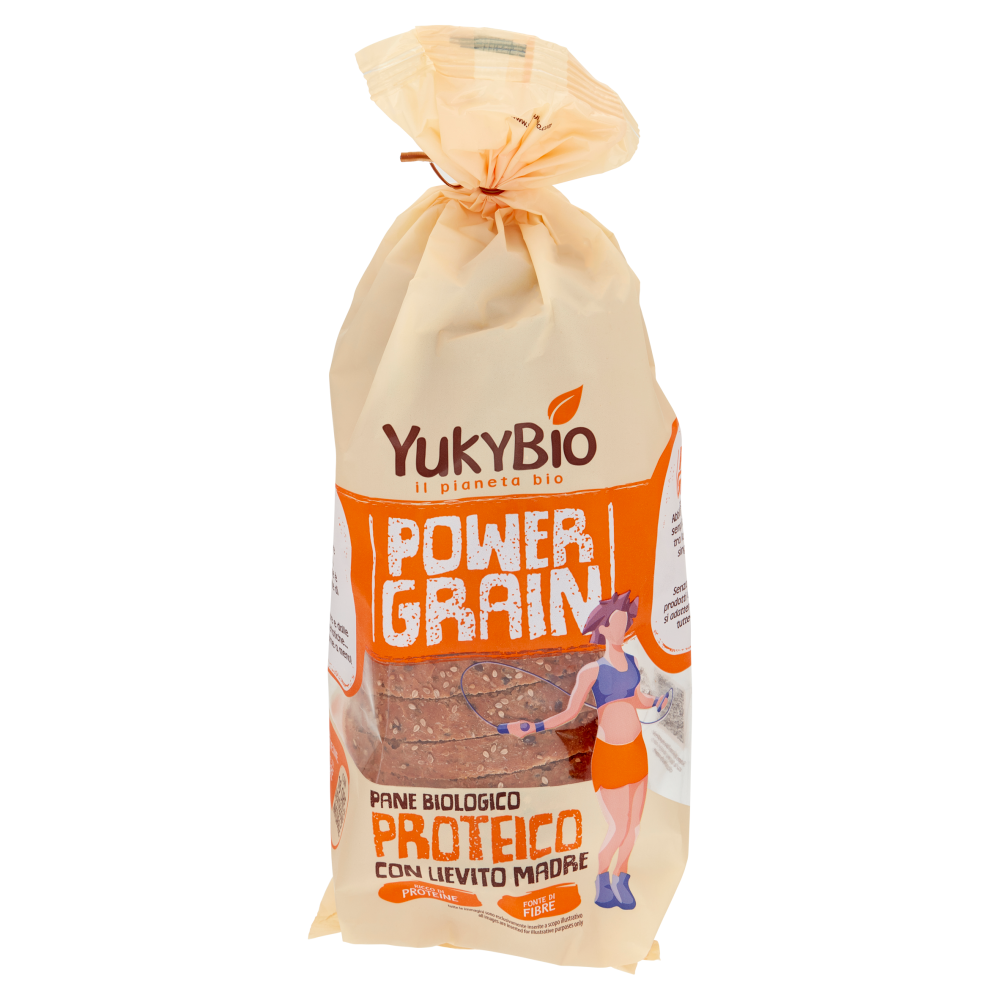 YukyBio Power Grain Pane Biologico Proteico con Lievito Madre 400 g