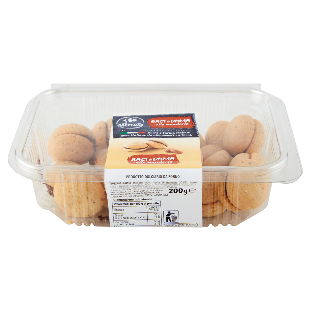 Carrefour il Mercato Baci di Dama alle Mandorle 200 g