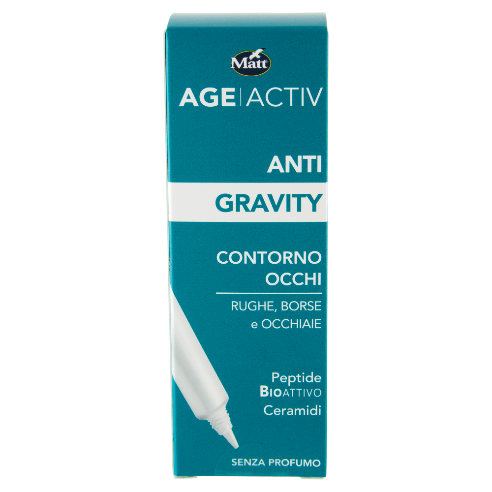 Matt Age Activ Anti Gravity Contorno Occhi Rughe, Borse e Occhiaie Peptide Bioattivo Ceramidi 15 ml