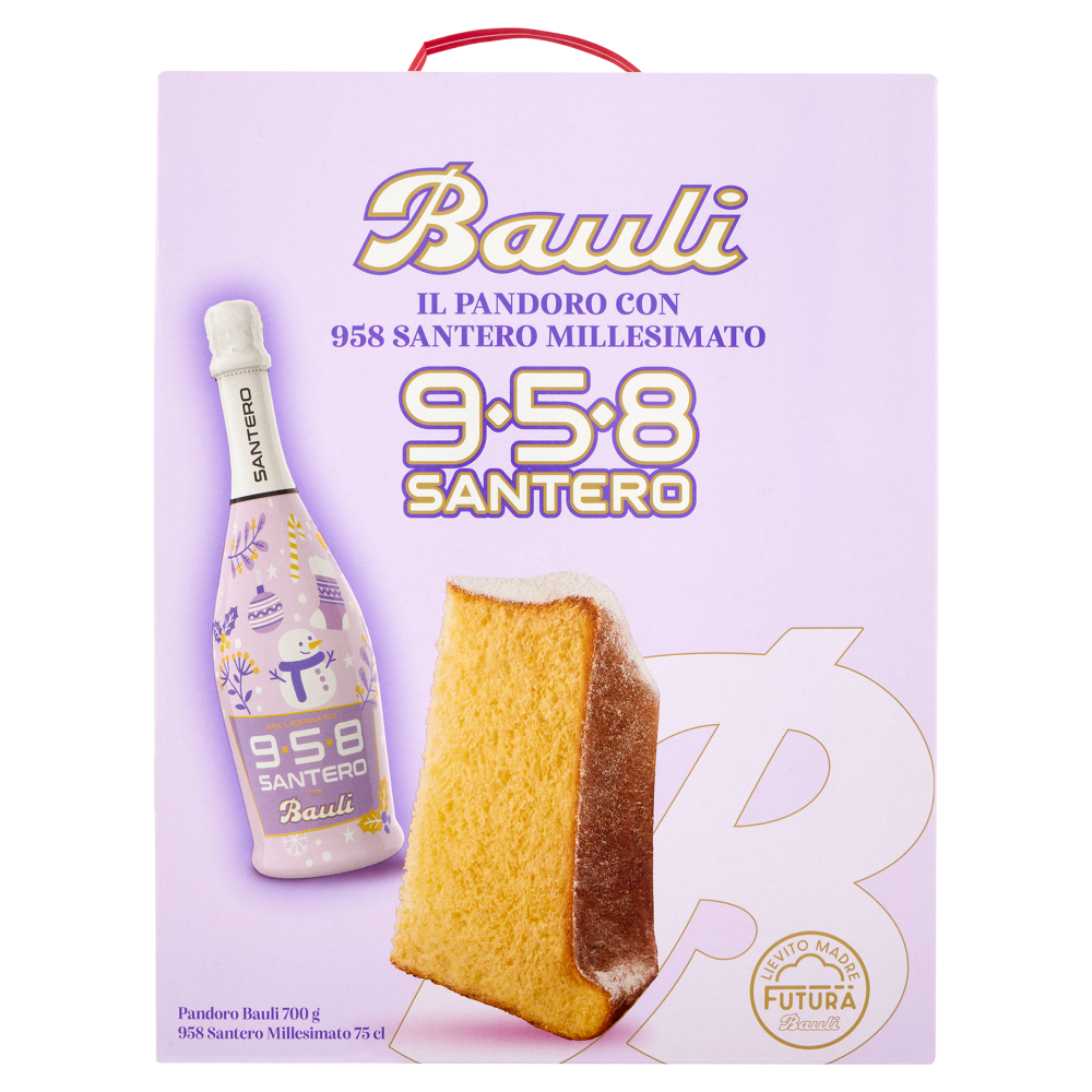 Bauli il Pandoro 700 g + con 958 Santero Millesimato 75 cl