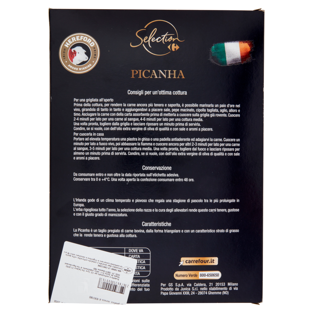Carrefour Selection Picanha Fettine di Picanha Bovino Adulto
