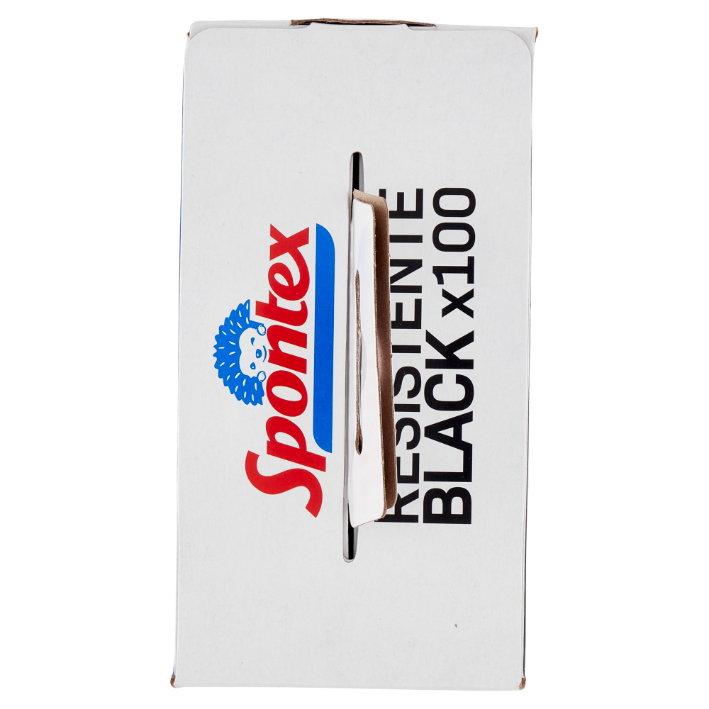 Spontex Guanti Usa&Getta Resistente Black x100 Taglia S/M