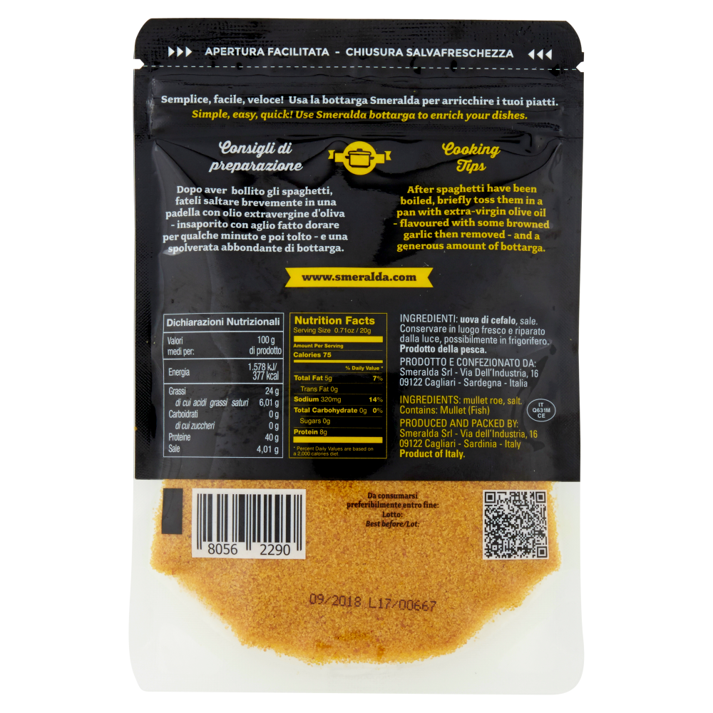 Smeralda Bottarga di Muggine grattugiata 70 g