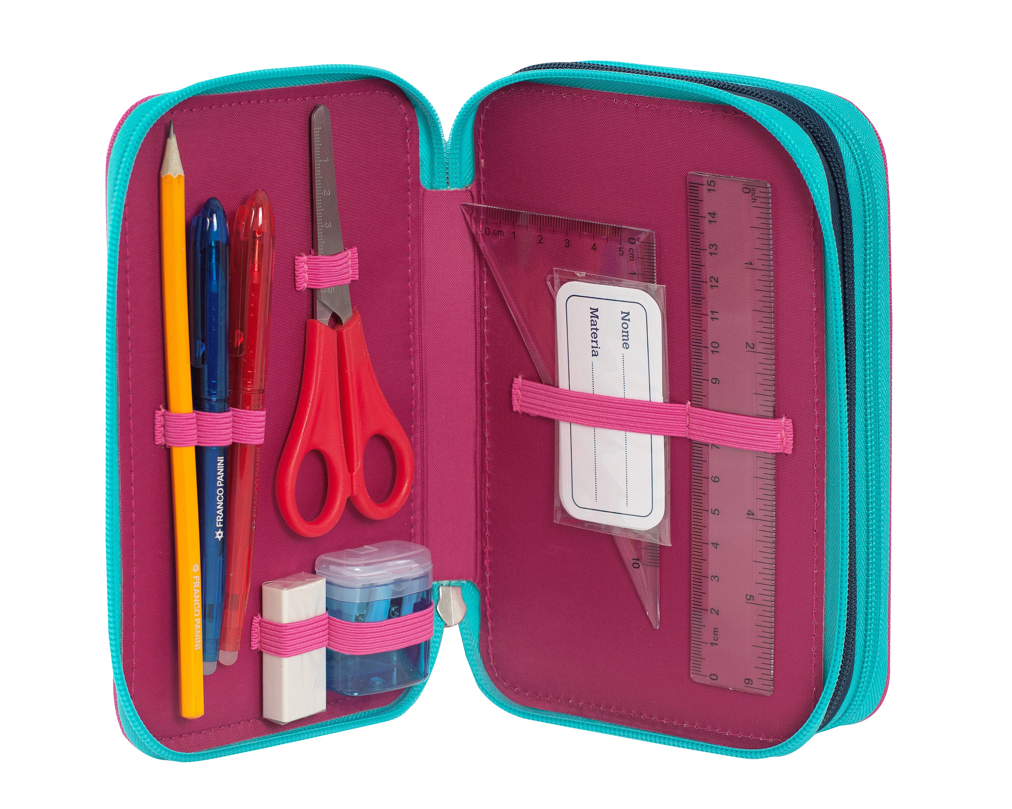 Carrefour 8058263194105 astuccio per matita Astuccio portamatite Nero, Grigio, Arancione, Rosa, Bianco